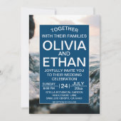 水中自然海辺結婚式招待状 招待状 (正面)