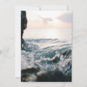 水中自然海辺結婚式招待状 招待状 (裏面)