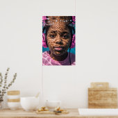 水中自閉症ガールセンチュリージャーニー認識度 ポスター (キッチン)