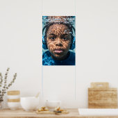 水中自閉症ボーイセンシティジャーニー認識度 ポスター (キッチン)