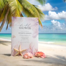 水中航海の |シーサイドブライダルシャワー 招待状