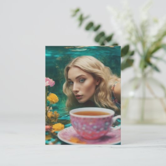 水中茶 ポストカード (スタンド正面)