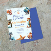 水中誕生日招待状 招待状