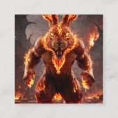 水中調和：ウミガメの家族の冒険» スクエア名刺 (裏面)