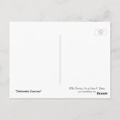 「水中財宝」のはがき ポストカード (裏面)