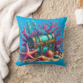 「水中財宝」 クッション (ブランケット)