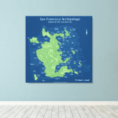 水中通りSF、200'海面上昇、32" キャンバスプリント (インサイチュ (ウッドフロア))