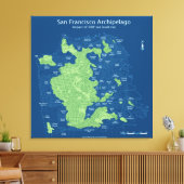 水中通りSF、200'海面上昇、32" キャンバスプリント (インサイチュ (リビング))