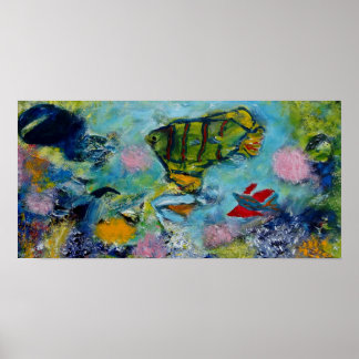 水中遊具 ポスター