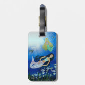 水中遊（人魚） ラゲッジタグ (裏面縦)