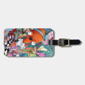 水中道のバーのタコのウェートレス ラゲッジタグ (正面横)