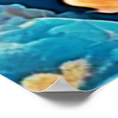 水中金魚アート ポスター (角)