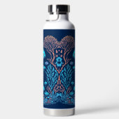 水中風景カラフル魚類とサンゴ礁 ウォーターボトル (右面)