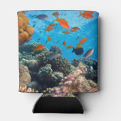 水中魚とサンゴの風景 缶クーラー (裏面)
