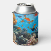 水中魚とサンゴの風景 缶クーラー (缶裏面)