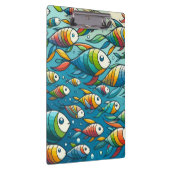 水中魚カラフルアート クリップボード (右)