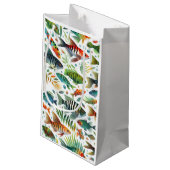 水中魚カラフルアート スモールペーパーバッグ (裏面アングル)