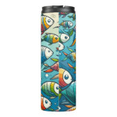 水中魚カラフルアート タンブラー (裏面)