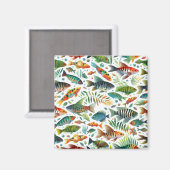 水中魚カラフルアート マグネット (正面/裏面)