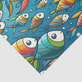 水中魚カラフルアート 薄葉紙 (詳細)