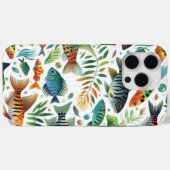 水中魚カラフルアート Case-Mate iPhoneケース (裏面 (横))