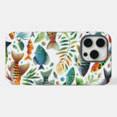水中魚カラフルアート iPhoneケース (裏面横)