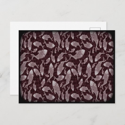 水中魚柄 ポストカード (正面/裏面)