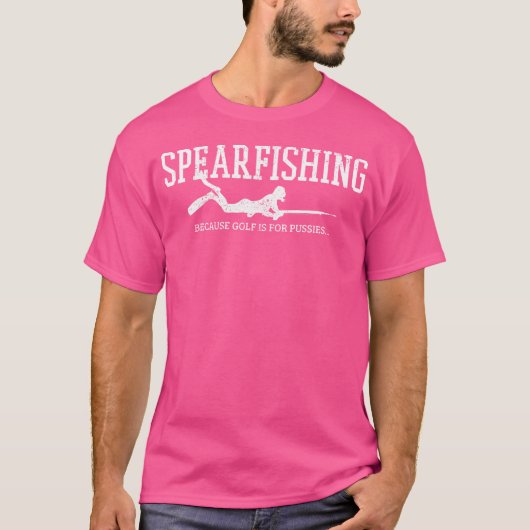 水中魚釣りフリーダイビングフィッシャーマンダイビング Tシャツ (正面)