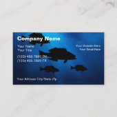 水中魚釣り名刺 名刺 (正面)