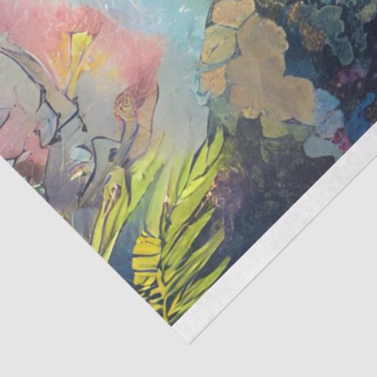 水中鮮やかウミガメ切り離し 薄葉紙 (詳細)