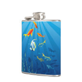 水中3フラッ包まれたク フラスク (左)