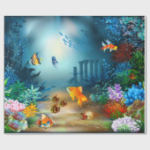 水中4ラッピング紙 ラッピングペーパー (フラット)