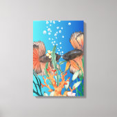 水中 キャンバスプリント (正面)