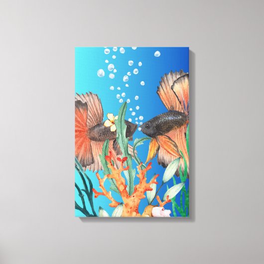 水中 キャンバスプリント (正面)