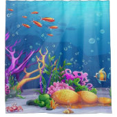 水中 シャワーカーテン (正面)