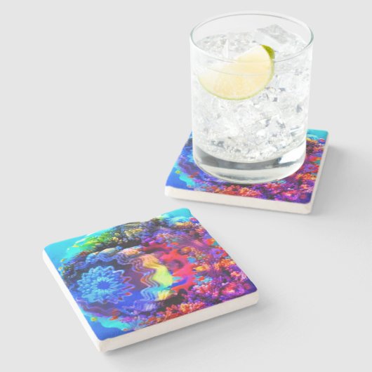 水中 ストーンコースター (横)