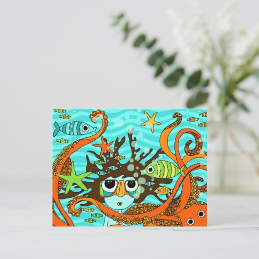 水中 ポストカード (スタンド正面)