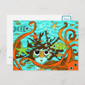 水中 ポストカード (正面/裏面)