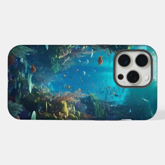 水中 iPhoneケース (裏面横)