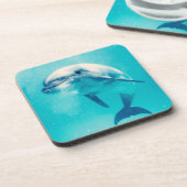 水中Bottlenosedのイルカ コースター (左側)