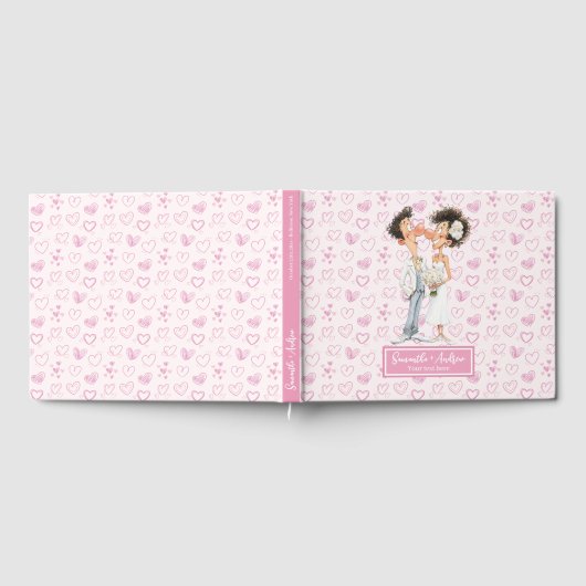 水予測できな色の結婚Memory Guest book ゲストブック (全面)