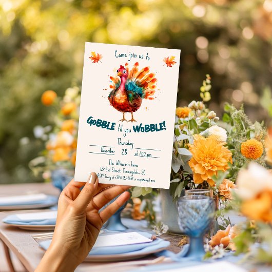 水予測できな色トルコ感謝祭 招待状