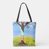 水人魚の芸術から トートバッグ (裏面)