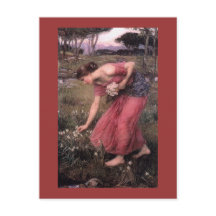 水仙が草原で花を摘む