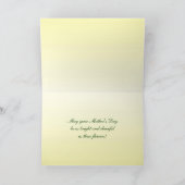 水仙とフォルシシアの母の日 カード (内部)