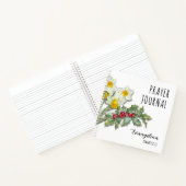 水仙とホーリーの花のクリスチャン祈り日記 ノートブック (内部)