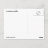 水仙とライラック ポストカード (裏面)