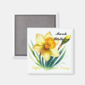 水仙と誕生石の行進 マグネット (正面/裏面)