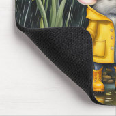 水仙と雨の中のマウス マウスパッド (コーナー)