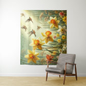 水仙と鳥 タペストリー (インサイチュ)